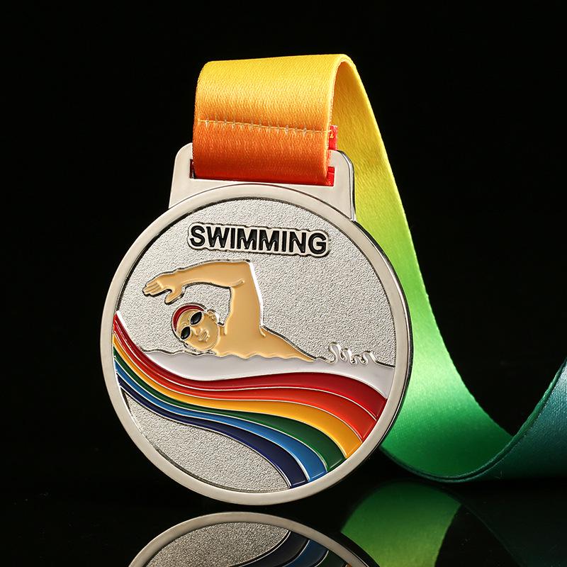 Custom Children's Metal Medals for Marathons, Skating, Swimming, Badminton - Commemorative Hanging Tags