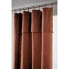 Rideau ajustable + 8 anneaux pince "Sixtine" 140 x 270 cm - Sixtine Terracotta - 2 Panneaux ajustable 140 x 270 cm