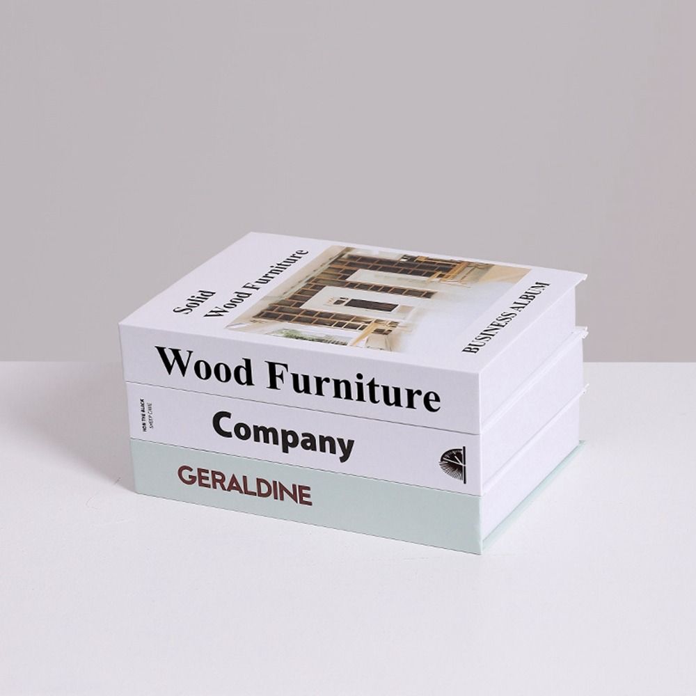 Foldable Simulation Book Simple Desktop Book Ornaments Decoration Book Fake Book Photo Props