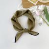 Fashionable New Versatile Headscarf Large Square Scarf Solid Color Scarf Women'S Simulated Silk Satin Scarf