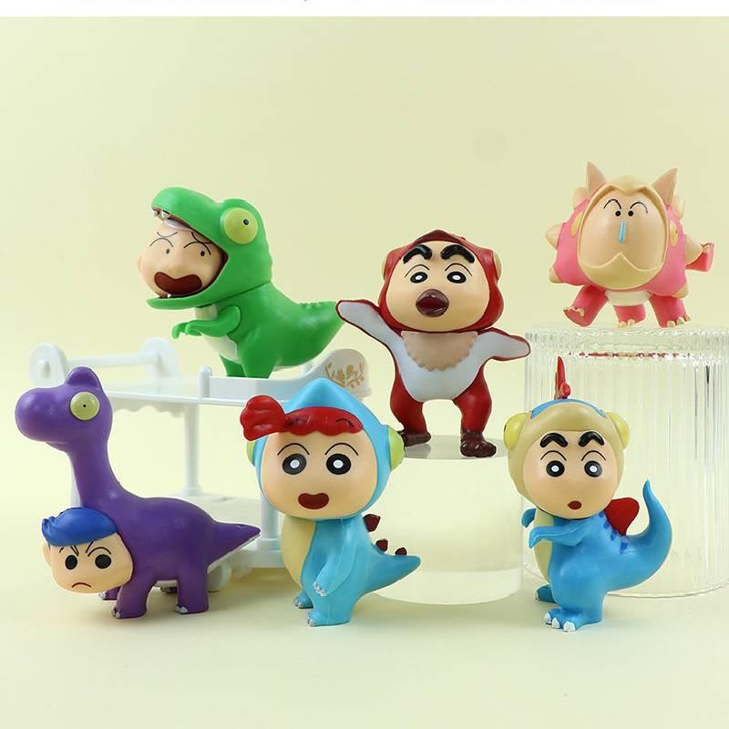 High Quality Crayon Shinchan Dinosaur Themed Action Figures For Collectors And Kids