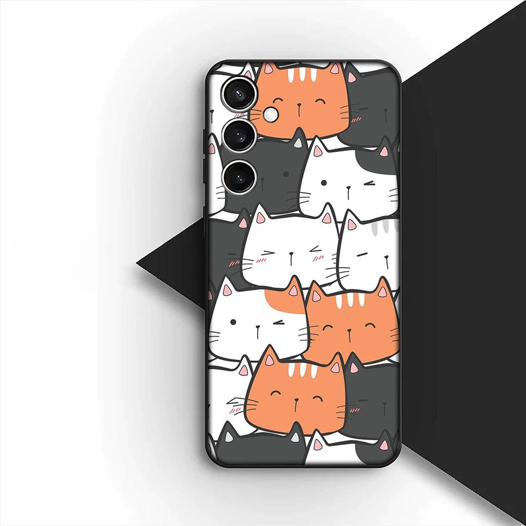 Cover for Motorola Moto G86 G57 E14 E15 G14 G34 G67 G84 G24 A54 G15 Power E22 Casing Phone Case Anime Kitten Cat Cartoon