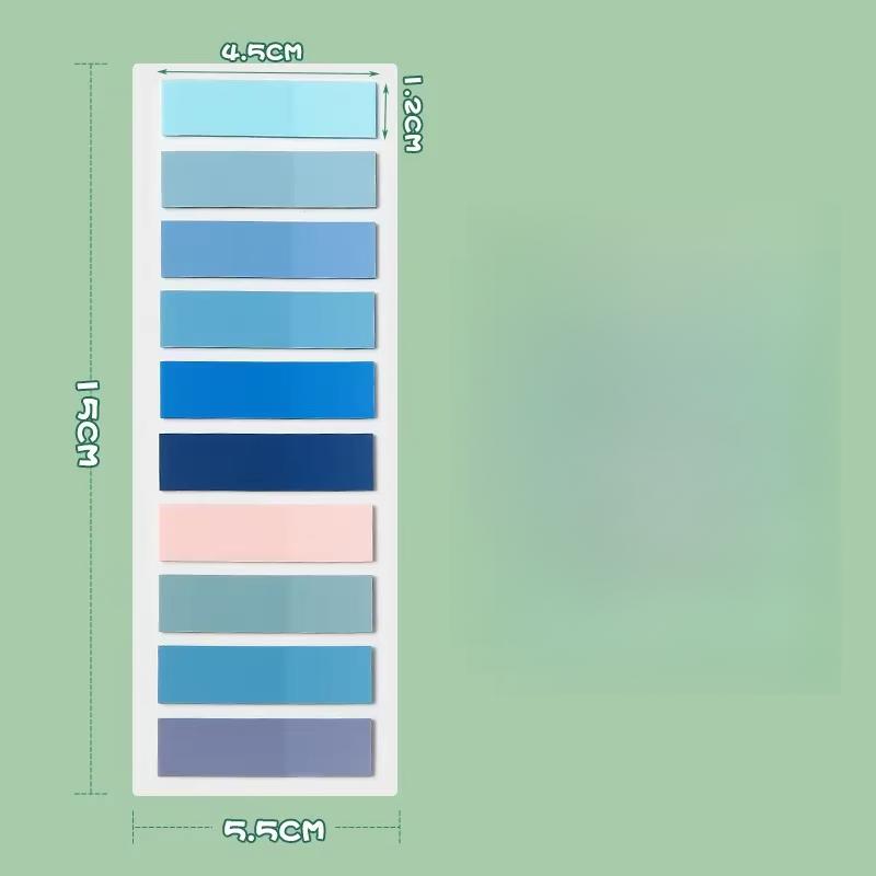 200 шт. Моранди цветные полупрозрачные ПЭТ индексные наклейки цветные классифицирующие закладки канцелярские принадлежности блокнот для заметок ключевая отметка липкие заметки