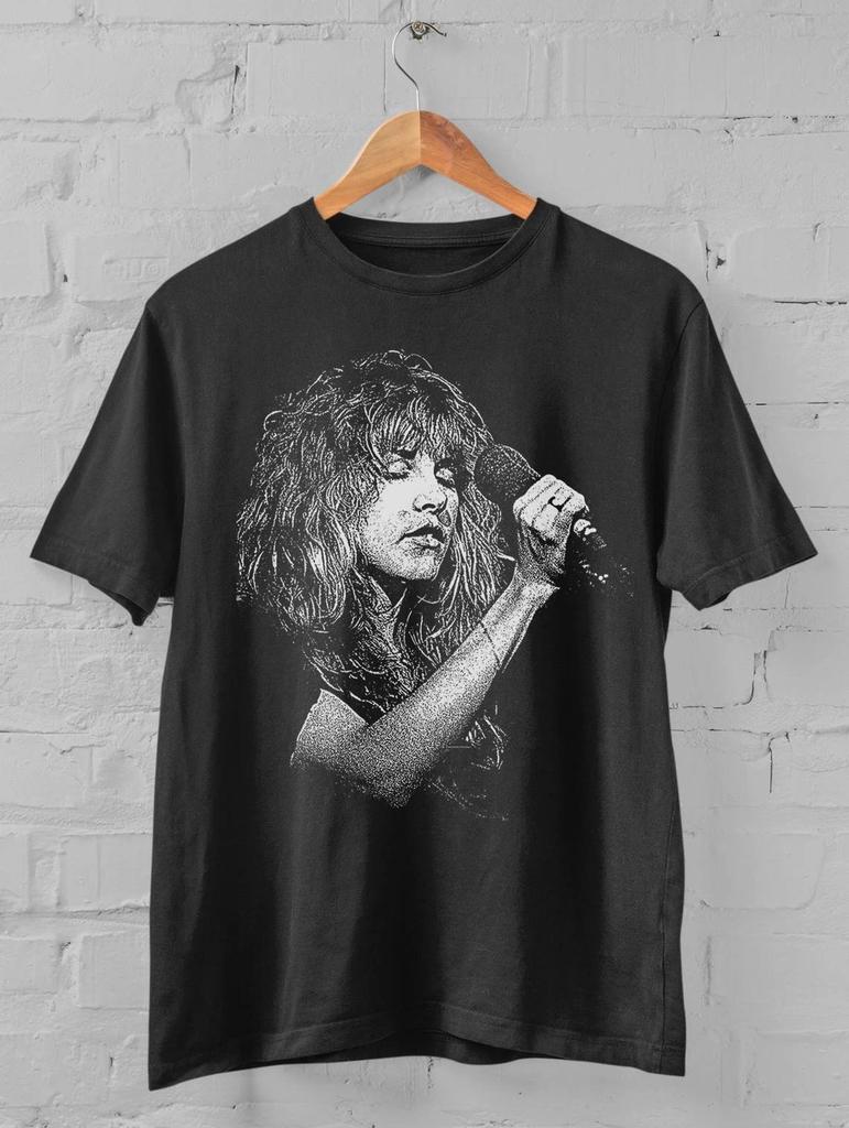 Retro Stevie Nicks concert Tshirt unisex plus size pure cotton allseason streetwear shirt harajuku graphic t shirts
