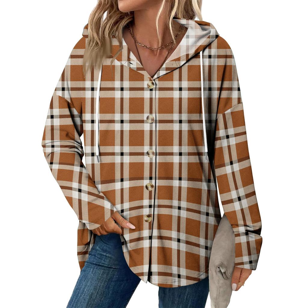 Женское модное повседневное пальто реглан с длинным рукавом и кулиской, винтажное пальто с капюшоном на пуговицах