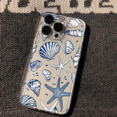 Чехол для телефона с морскими организмами для IPhone 16 16E 15 14 13 Pro Max Чехол для IPhone 11 12 XS XR 7 8 Plus Чехол Funda Bumber Coque