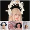 Солнечное Крыло Ангела Обруч для Волос Звезда Лолита Повязки на Голову Элегантная Повязка на Голову с Пером Женские/Девочки
