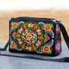 Embroidered Crossbody Bag, Women's Canvas Shoulder Bag, Stylish Travel Crossbody Bag, Women's Purses