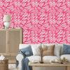 Wallpaper Geometric pattern powder pink and pink 50x1000