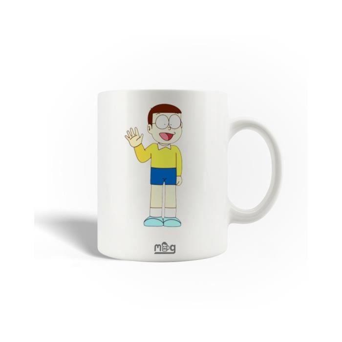 Mug en Céramique - MANIACASE - Nobita Nobi Manga - 30cl - Blanc - Compatible Lave-Vaisselle