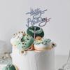 Multiple Styles Happy Birthday Cake Topper Pink Gold Acrylic Cake Toppers Baby Shower Cake Birthday Party Cake Flag Decorations