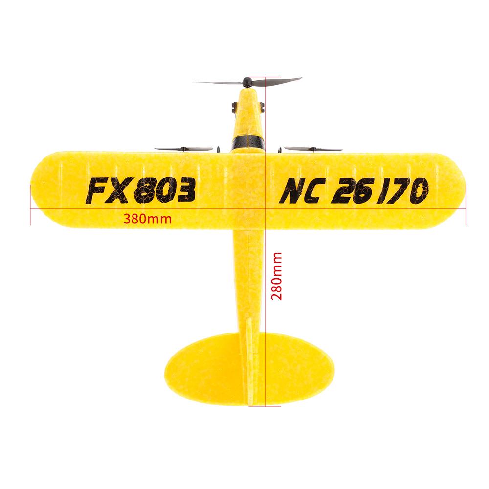 FX-803 2.4G 2-канальный Планер с размахом крыльев 380 мм с Дистанционным Управлением Самолет с Фиксированным Крылом RC для Детей Новичков