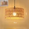 New Chinese Hemp Rope Chandelier Hand-woven Led Rattan Wicker Design Ceiling Light Fixtures for Living Room Decorative Lighting