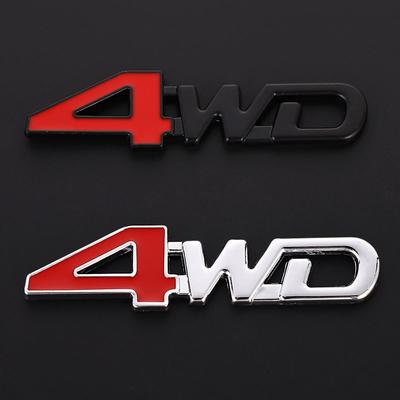 3D Металлическая Наклейка Эмблема 4WD Значок 4X4 Декали для Honda Mitsubishi ASX Outlander Lada CRV Accord Civic Suzuki Grand Vitara Swift
