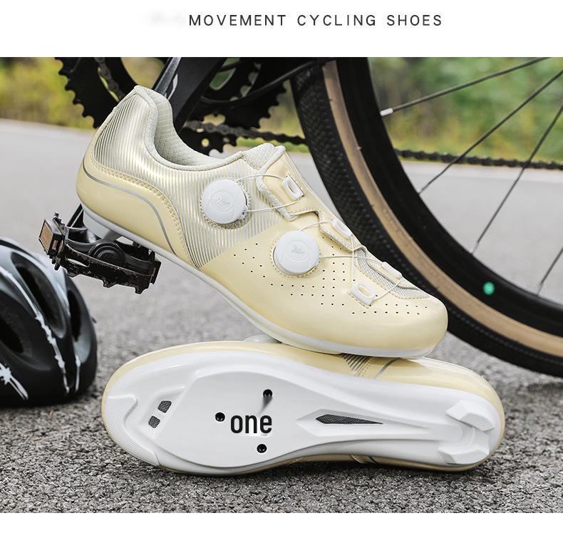 Cross-Border Plus-Size Lockless Cycling Shoes for Men & Women - Road & Mountain Bike Hard Sole