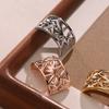 Arc Shape Hollow Design Scarf Clips Smooth Scarves Brooches Metal Scarves Buckle Ring  Decoration