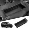 LUCKEASY for Honda Pilot 2023-2025 Car Second Row Armrest Storage Box Car Tray Organizers Accessories Tidying Black TPE