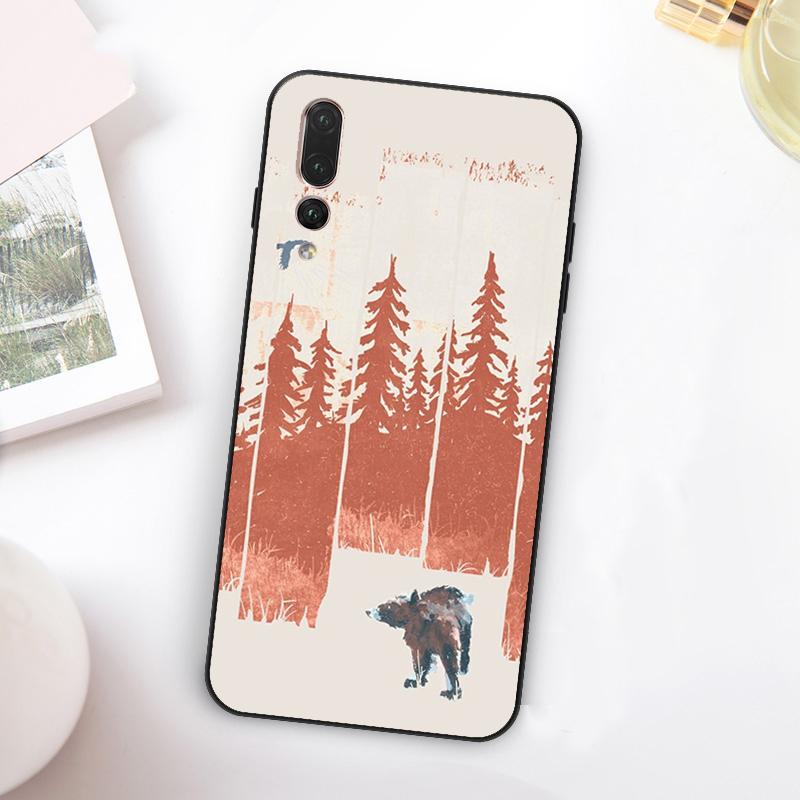 Чехол 'Дикие Горы Лунное Озеро' для Huawei Nova Y73 Y72 Y90 Y70 Y60 Y91 Y61 12s 12i 11i 8i 9 10 SE P60 P30 Pro P40 Lite