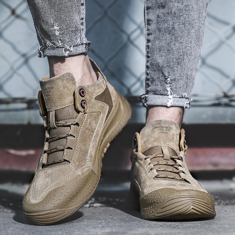 Ботинки для походов в пустыне, удобные для путешествий, отдыха, прогулок, вождения, туфли на плоской подошве для мужчин, классические школьные ботинки для скалолазания, мужская обувь