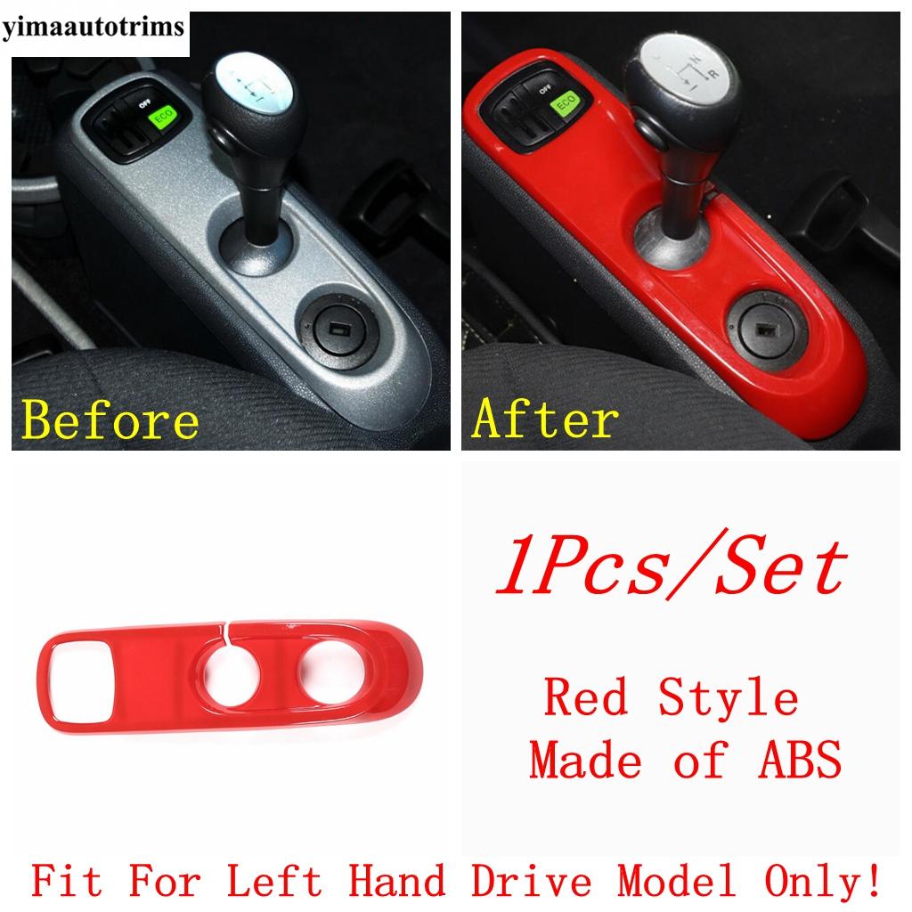 Red Hand Brake / Steering Wheel / Window Lift / Handle Bowl / Warning Lamp Cover Trim Accessories For Smart Fortwo 451 2009-2015