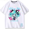 Second Dimension Anime Hatsune Miku Fashion Trend New Cotton Top Short Sleeve T-shirt Unisex