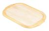 Pearl Metal Racking Square Wooden Plate for Grill Pan 25 X 17cm HB-997