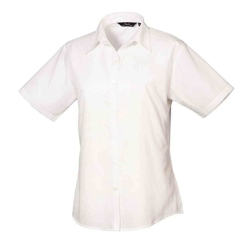Premier Womens/Ladies Plain Poplin Blouse