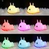 Bunny Nightlight Color Changing Bedroom Light Gift Soft Desk Lamp Nursery Led Silicone Night Light For Children