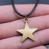 Привет подарки для детей 1шт солнце звезды кулон ожерелье ювелирные изделия 42 + 5см кожаное ожерелье