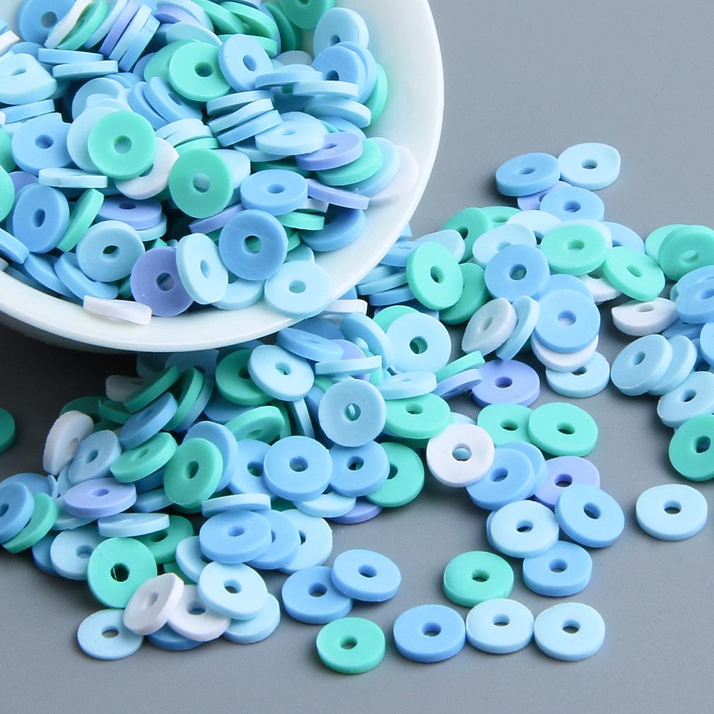 10 г бусин из полимерной глины сплошного цвета для браслетов и ожерелий - Разделительные бусины ручной работы