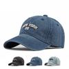 Мужская джинсовая бейсболка с вышивкой букв, женская спортивная кепка для бега на открытом воздухе, кепка с козырьком, панамская кепка с хвостиком