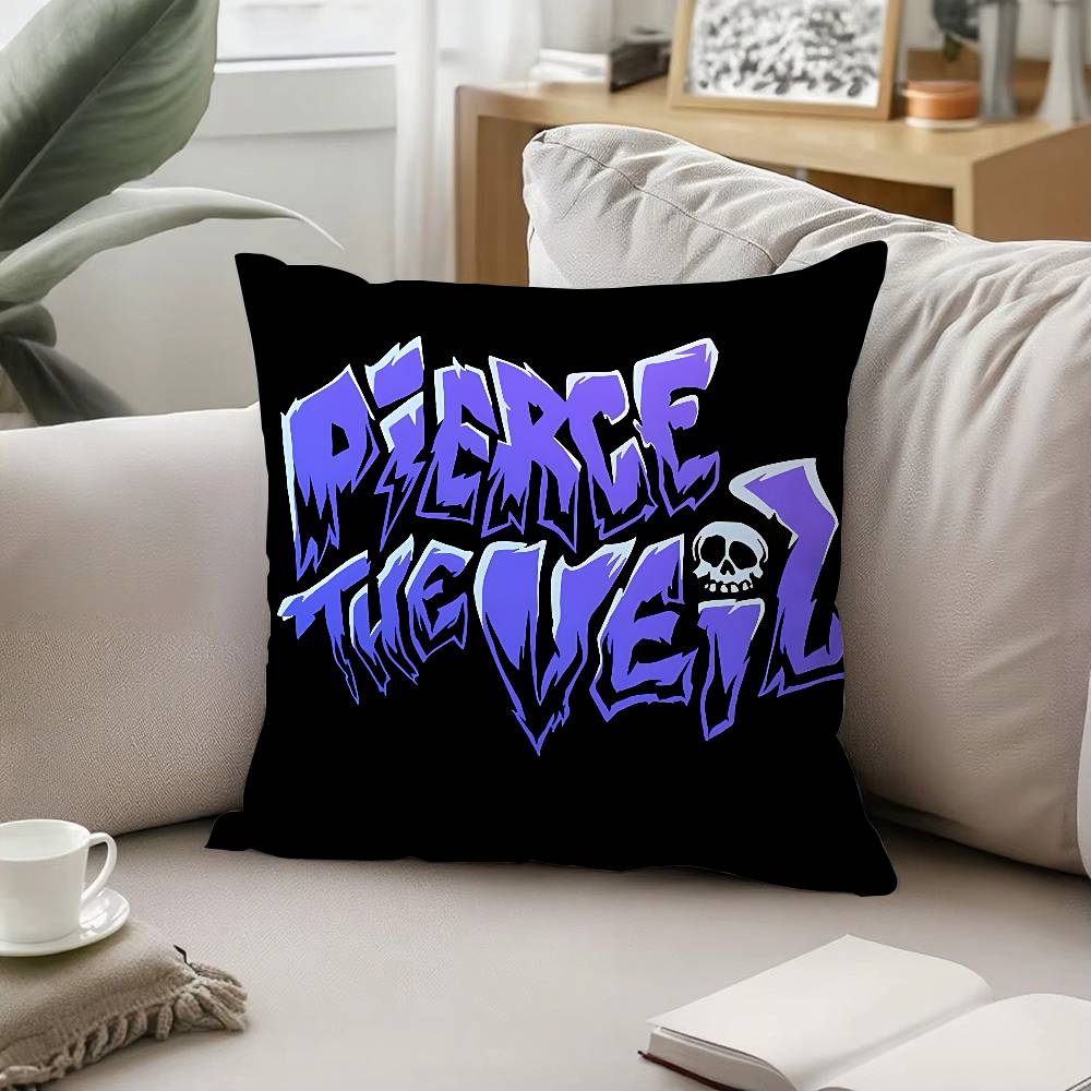 Band APierce TheS Veil Throw Pillow Covers Pattern Cushion Cover Suitable For Sofa Bedroom Car Pillow Cover