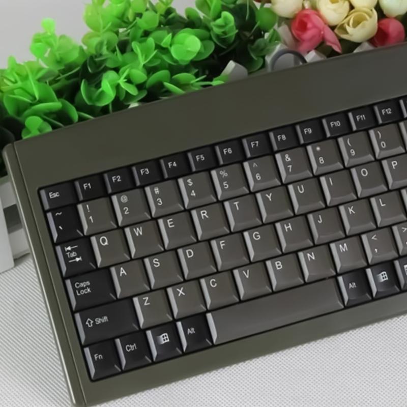 Компактная 88-клавишная USB эргономичная клавиатура, водонепроницаемая конструкция для офисных и промышленных применений, AT USB U+P опционально