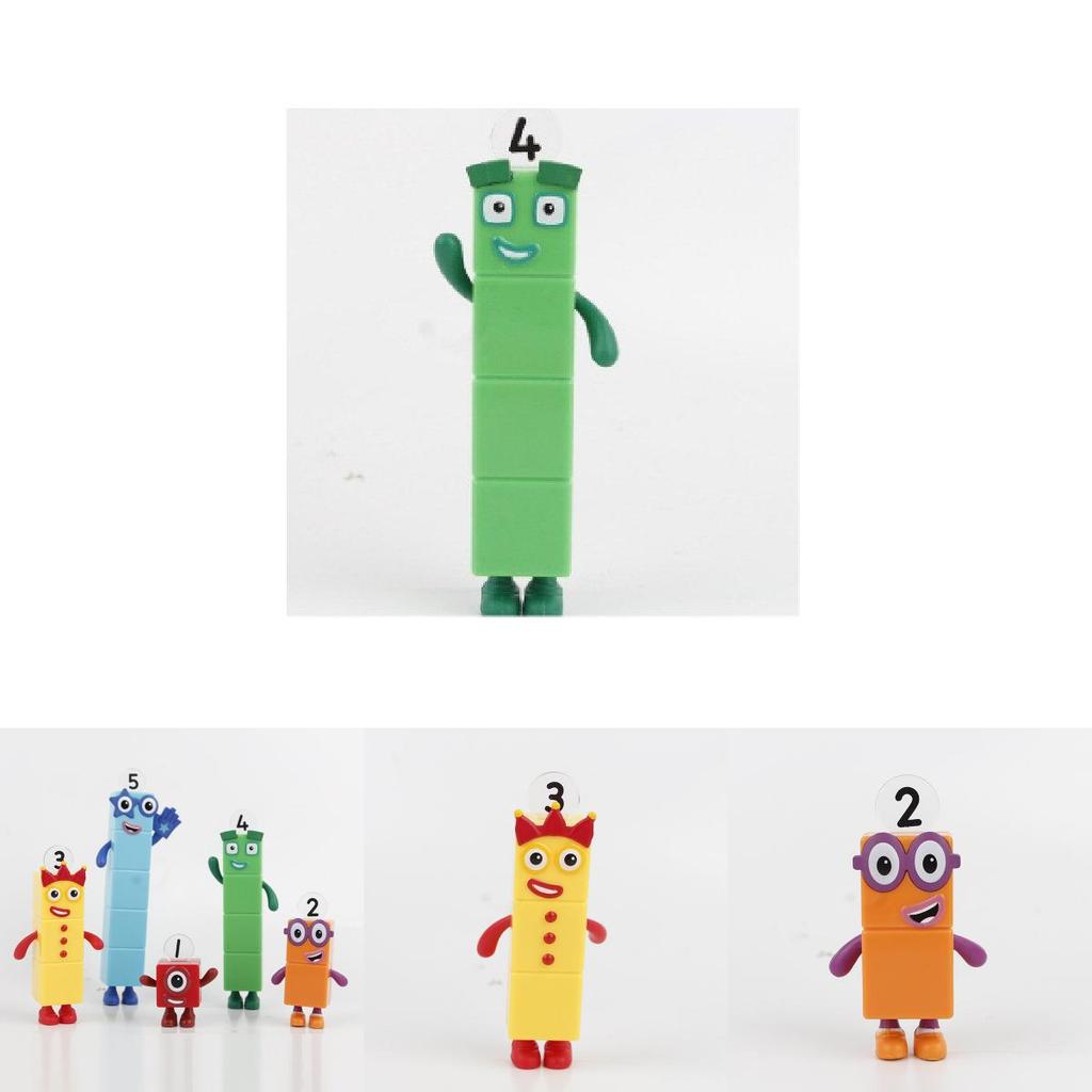 Numberblocks Красочные Строительные Блоки Милые Трансформируемые Фигурки Для Детских Игр