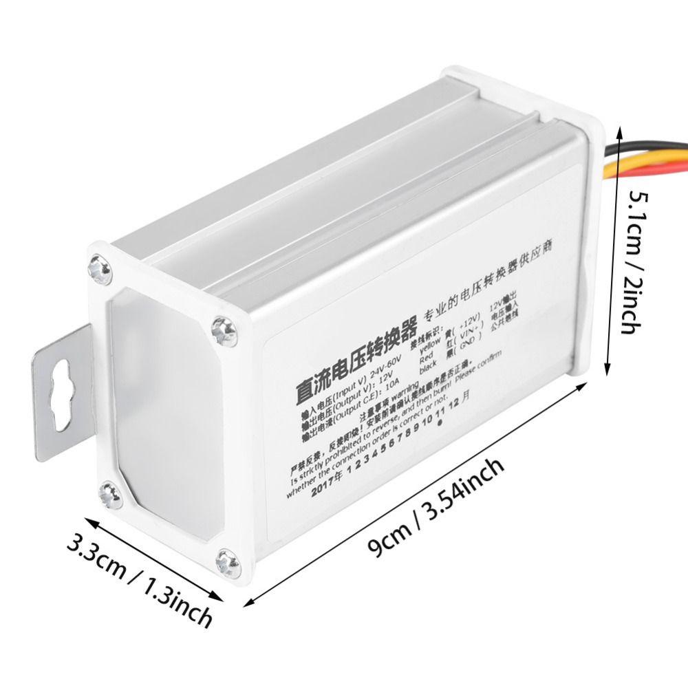 10A Current Voltage Converter 24V-60V Input Step Down Transformer Power Regulator Horn System