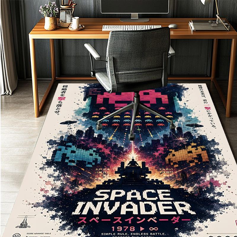 PAC Pattern Rug, Indoor/Outdoor Mat, for Picnic, Gameroom, Bedroom, Office, Living Room, Home Decor Carpet, Birthday Gift