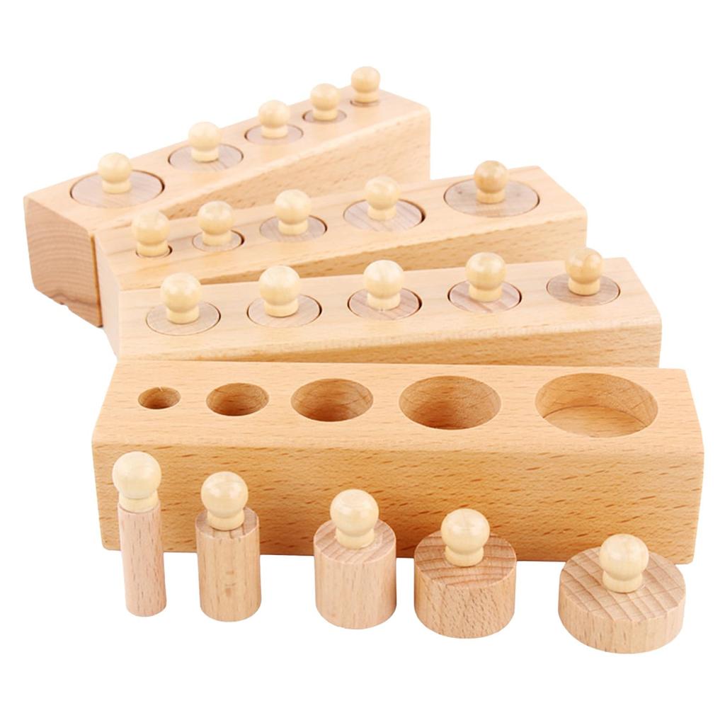 Hyack Shape Matching Puzzle, Wooden Montessori Puzzle, Uncolored, Sensory Learning Toy (Natural)