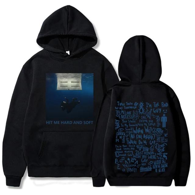 Hit Me Hard and Soft Tour Hoodie Billie Pullover Men Hoodies Sudaderas Male