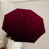 1pc Hexagonal Pattern Design Umbrella with Plastic Handle,Suitable for All Seasons Home Travel Outdoor UmbrellaDD006
