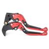 Mallofusa Motorcycle Brake Clutch Lever Set Adjuster Retractable Telescopic 6 Level Adjustment Genuine Replacement