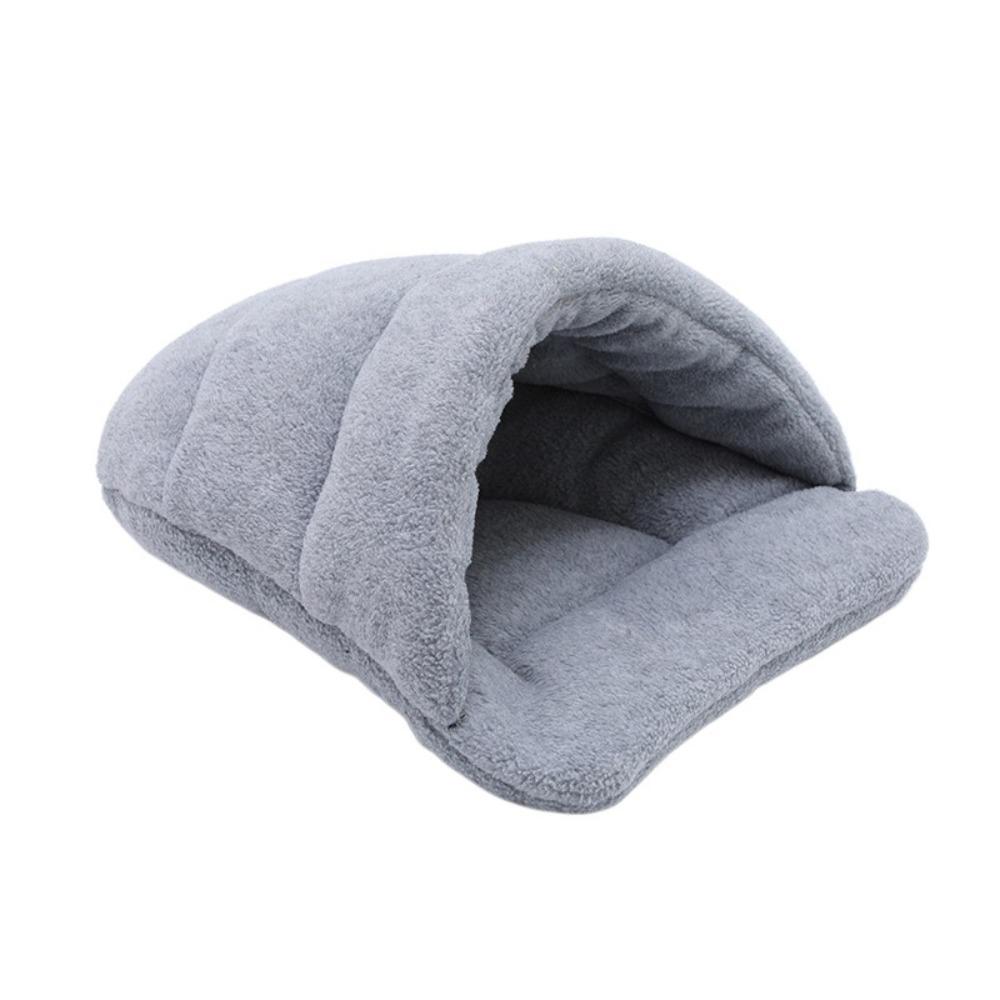 Fleece Pet Bed Sweat-absorbent Pet House Kitten Mat Sleeping Bag Small Pet