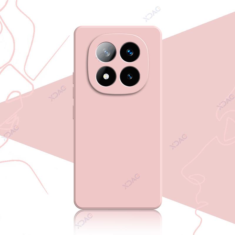 Чехлы для телефонов Redmi Note 14 Pro Plus 5G Мягкий квадратный жидкий силиконовый чехол-накладка RedmiNote14ProPlus Anti-fall Coque Bag