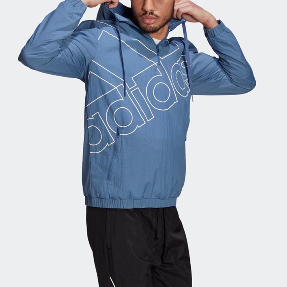 adidas M Favs Q1 толстовка с капюшоном на половину молнии, спортивная куртка, мужская верхняя одежда, темно-синий GK9443