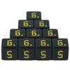 Черные игральные кости 10 шт. Набор из 6-гранных многогранных игральных костей для RPG D&D, аксессуары для настольной ролевой игры, игральные кости