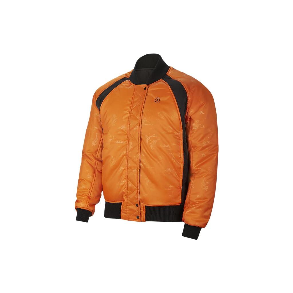 Jordan Puffer Jackets Men's Black Baseball Collar Moderate Pilot Puffer Jacket DO4085-010