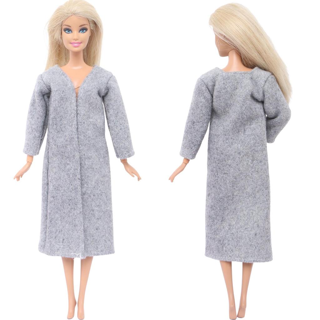 Winter Long Coat for Barbie Doll Hoodies 1/6 12 Inch Dolls Clothes Girl Toy