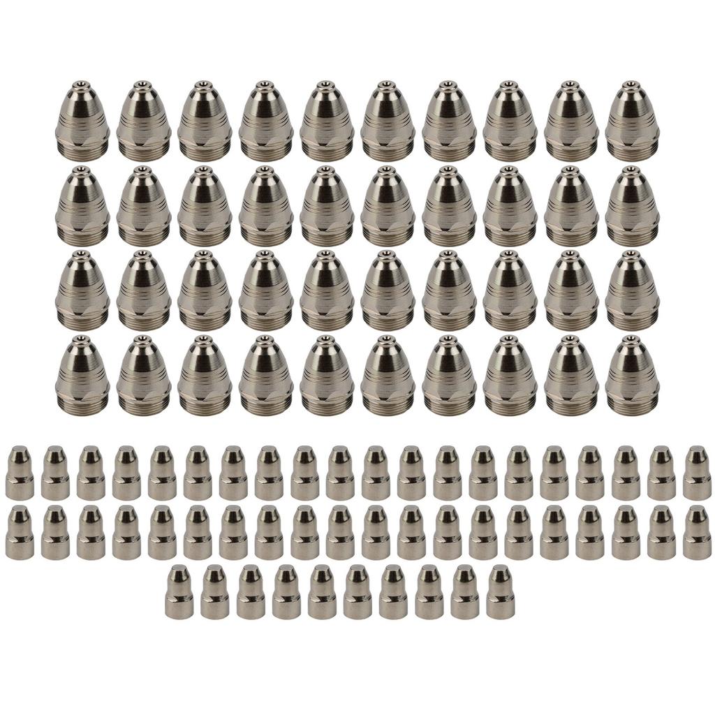 100pcs Plasma Electrode Tip Nozzle Cutter Torch For Air Plasma Cutting 4 Sizes