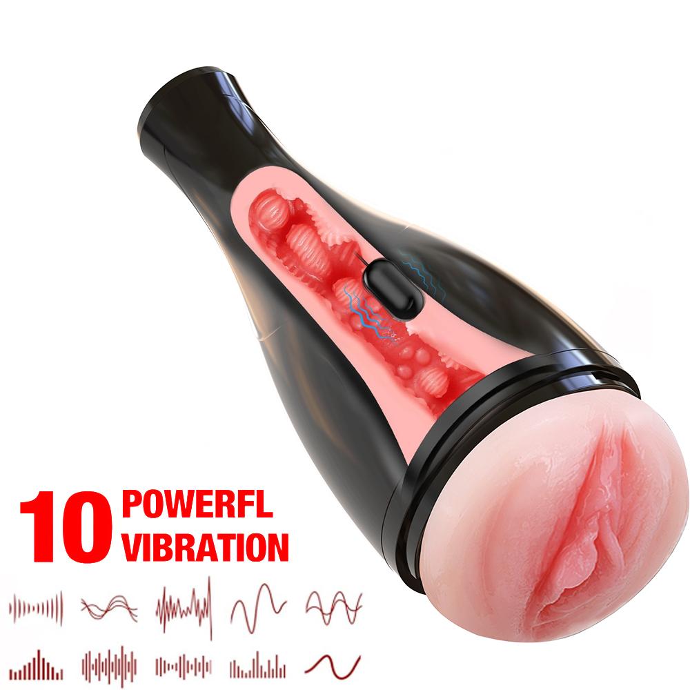 Automatic Male Masturbator Artificial Vagina Pocket Pussy Vibrator Penis Sucker Sex Toys for Men