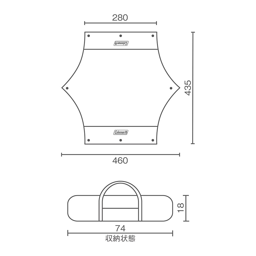 Coleman Tarp XP Hexa Cross Pole Easy Setup Кемпинговый брезент/MDX
