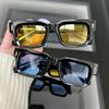 New Fashion Square Sunglasses Men Women Luxury Sun Glasses Male Female Brand Designer Candy Color Mirror Vintage